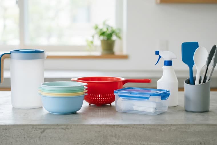 Moulded plastic household items